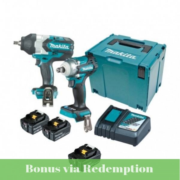 Makita DLX2371TJ - 18V 5.0Ah 2 Piece Brushless Combo Kit